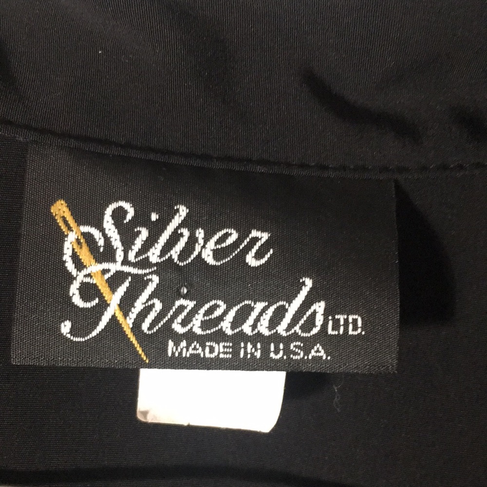 Silver Threads Black Zip Front Lightweight Jacket… - image 3